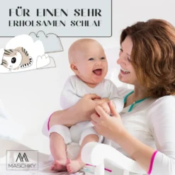 MASCHKY | Bettschlange Geflochten – Bettumrandung Babybett 2m Rosa – Weiches Nestchen Baby + Wäschenetz – Babybett Umrandungen + Tragetasche -Babyprodukte Geschäft 4d52b8ed0b3e1534ea75489519d7b849