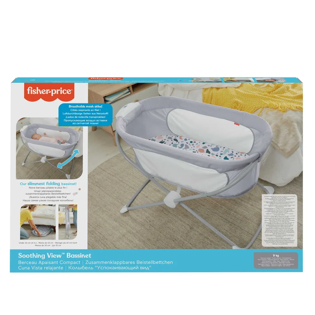 Fisher Price Fisher-Price 3-in-1 Zusammenklappbares Baby-Beistellbettchen, Reisebett & Wiege 6 Fisher Price Fisher-Price 3-in-1 Zusammenklappbares Baby-Beistellbettchen, Reisebett & Wiege – Bild 6