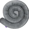 Bettschlange 300 Cm [Grau - Minky] Bettumrandung Bettrolle Babybettschlange 3m