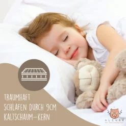 Alcube® Kindermatratze 80 X 160 Cm Für Kinderbett Hausbett Kaltschaummatratze 160x80 Weiß - Mit Spannbettlaken -Babyprodukte Geschäft 4f93335036f2be1c093294cef8ca6a68