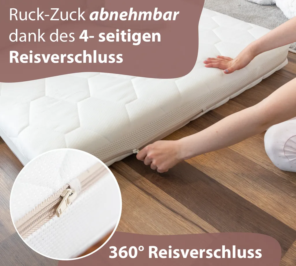 Alcube® Kindermatratze 80 X 160 X 10 Cm ECO Aus Kokos Und Kaltschaum / Gemütliche Matratze Für Kinderbett Kaltschaum Matratze 80x160 I Körpergewicht Bis 60 Kg I Jugendmatratze Kaltschaummatratze 160x80 Cm 5 Alcube® Kindermatratze 80 X 160 X 10 Cm ECO Aus Kokos Und Kaltschaum / Gemütliche Matratze Für Kinderbett Kaltschaum Matratze 80x160 I Körpergewicht Bis 60 Kg I Jugendmatratze Kaltschaummatratze 160x80 Cm – Bild 5