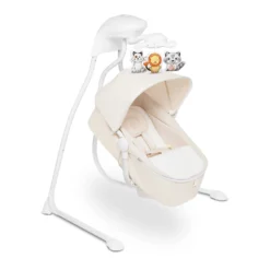 Lionelo Henny Baby Wippe Babyschaukel Elektrisch Mit Liegefunktion 10 Melodien Karussell Moskitonetz Weiß -Babyprodukte Geschäft 518bd6be7e2689838be719e478dbffab