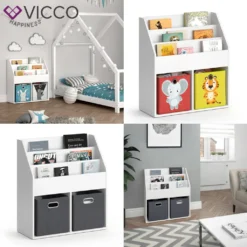 Vicco Kinderregal Luigi Weiß 72 X 79 X 30,7 Cm Holzwerkstoff -Babyprodukte Geschäft 537021f3f5a55a4793889ebe27f65957