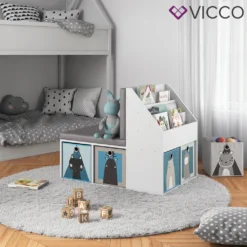 Vicco Kinderregal Onix Weiß 97,1 X 78,4 X 66,8 Cm Holzwerkstoff -Babyprodukte Geschäft 539f35f85aa6bf82e7b26d822201bf7c