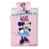 Disney Baby Kinder Bettwäsche Minnie Mouse Rosa Punkte 135x100 60x40