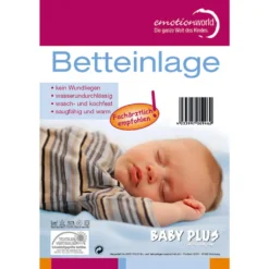 BABY-PLUS Wasserdichte Betteinlage 50x90cm