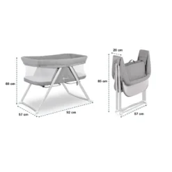 Lionelo Vera Faltbares Kinderbett 3in1 Baby Reisebett Laufstall Kinderwippe Grau -Babyprodukte Geschäft 5d471abb5f4e1b0e16373de381a7d839
