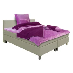 Dreamsoft Wende-Bettwäsche 135 X 200/80 X 80 Cm, Violet/Beere