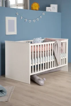 Roba Kombi-Kinderbett 'Sylt', 70x140 Cm, Weiß, Höhenverstellbar, 3 Schlupfsprossen, Umbaubar -Babyprodukte Geschäft 5fc590bfd1be5a3c9914e8df9babf2ce