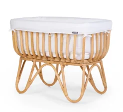 Childhome Wiege Rattan Rechteckig 90X50 + Matratze + Jersey Bezug Altweiss; Crratsqc -Babyprodukte Geschäft 60f3cd4179afe4547788e669e543c033