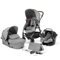 Kinderkraft Funktionaler 3in1-Kinderwagen MOOV Graumelange -Babyprodukte Geschäft 61379e4421f9972e4eae2264c9f3b813