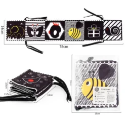 1 Stück 2 In 1 Babybett Nestchen Weiches Buch Zusammenklappbar Baby Bettumrandung Bettnestchen Stoff Buch Für Kinderbett A -Babyprodukte Geschäft 629f00225d213fe376bee802516f17ed