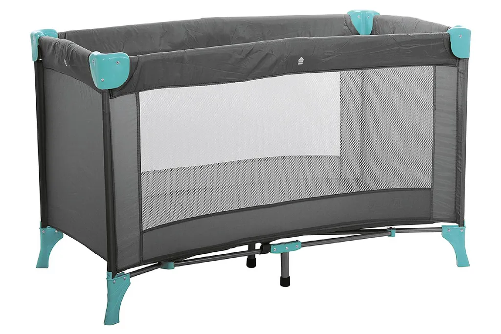 BabyPlus Reisebett Lucca 60x120cm Grau/mint 1 BabyPlus Reisebett Lucca 60x120cm Grau/mint