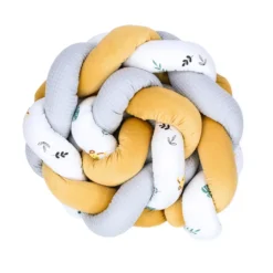 Babynest Neugeborene Nestchen Baby – Velvet Kuschelnest Mit Zopf Kissen Zerlegbares Set Zweiseitig Babynestchen Babybett 75X45, Safari -Babyprodukte Geschäft 65dd69b01838fa31904250760d949e94