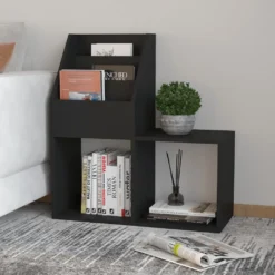 VidaXL Kinder-Bücherregal Schwarz 71x30x78,5 Cm Holzwerkstoff -Babyprodukte Geschäft 674465d10e8903822662b5e56e3bdcb7