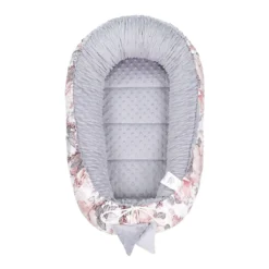Warmes Nestchen Baby 90x50 Cm - Kuschelnest Neugeborene Nestchen Winter / Herbst Kokon Babynest Wilde Rose Grau -Babyprodukte Geschäft 67fa16dfad2788b1e0bc2bf91f6042df