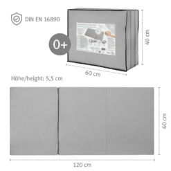 Roba Safe Asleep® Reisebettmatratze, 60x120x5,5cm, Belüfteter Schaumstoff Für Optimales Schlafklima -Babyprodukte Geschäft 6d07ab1691bf67bb811023ac8084a484