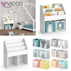 Vicco Kinderregal Luigi + Faltbox Weiß 72 X 79 X 30,7 Cm Holzwerkstoff -Babyprodukte Geschäft 6d16ca892efab5f47b6e65d259b9a762