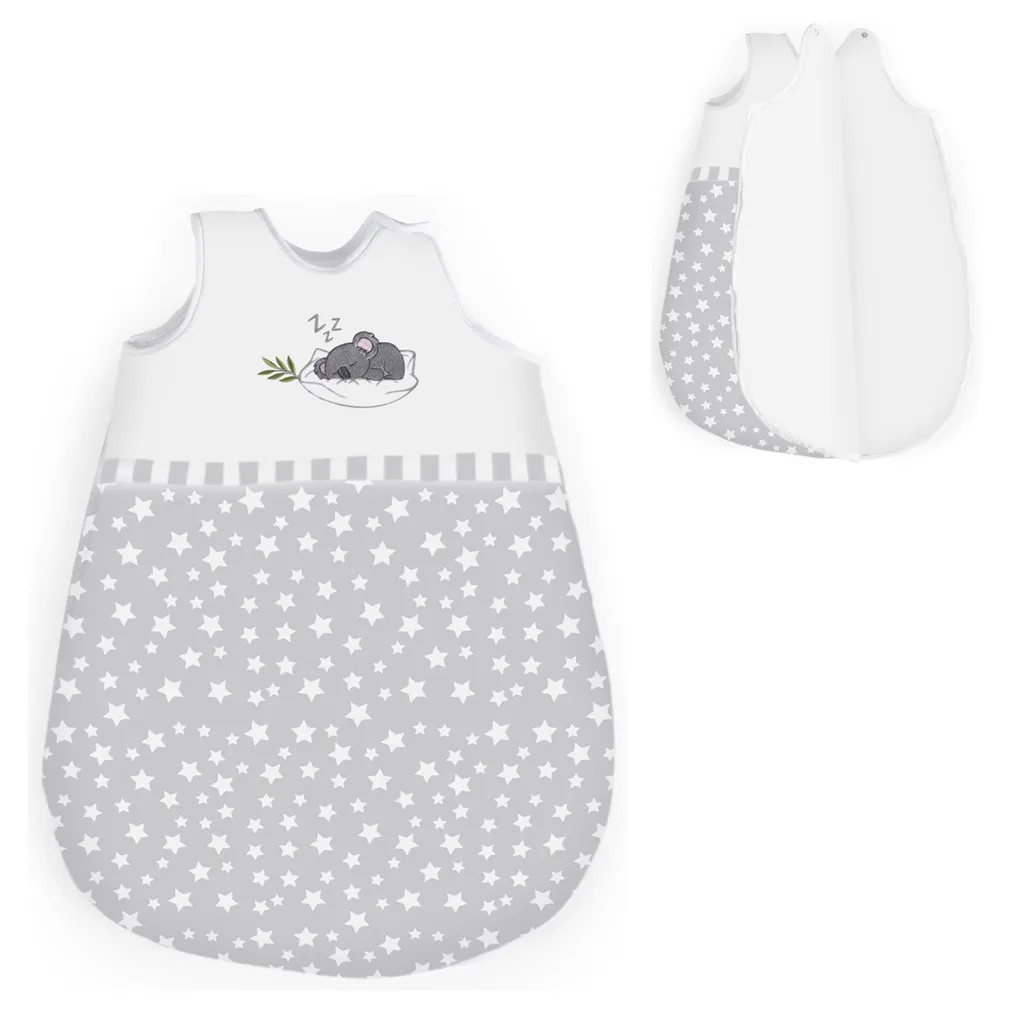 Moni Baby Schlafsack Koala, Länge 60 Cm Breite 42 Cm 100% Baumwolle, Druckknöpfe Grau 2 Moni Baby Schlafsack Koala, Länge 60 Cm Breite 42 Cm 100% Baumwolle, Druckknöpfe Grau – Bild 2