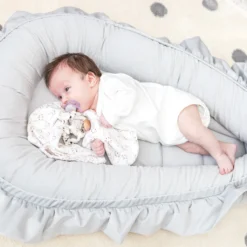 Babynestchen Velvet Kuschelnest Für Neugeborene 90x50 Cm - Baby Nestchen Bett Kokon Fleecestoff Grau 12 Babynestchen Velvet Kuschelnest Für Neugeborene 90x50 Cm - Baby Nestchen Bett Kokon Fleecestoff Grau -Babyprodukte Geschäft 70c7be752110700c6ed6bf7b82259c74
