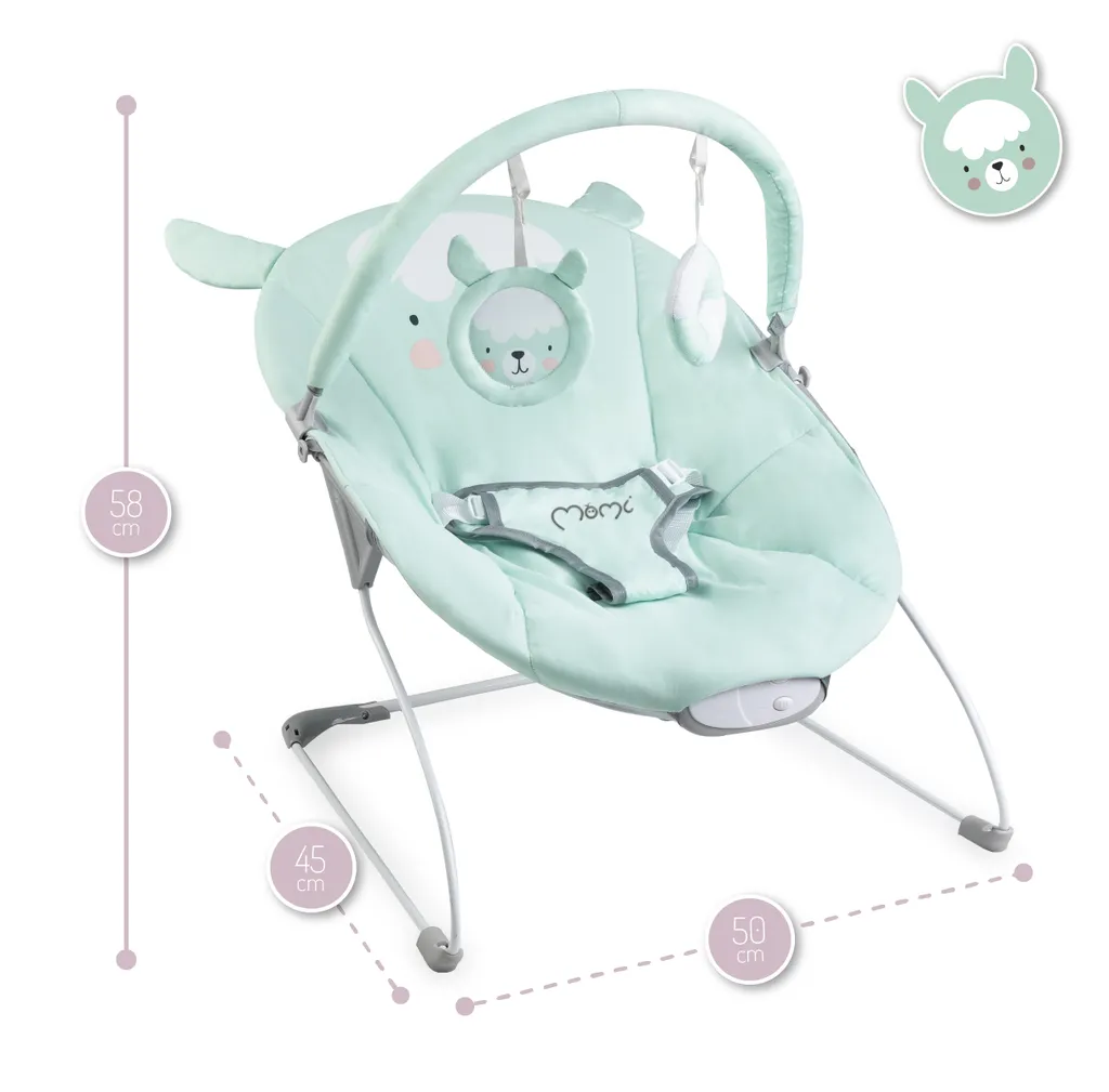 Babywippe Mit Musik Und Vibration Babywiege Schaukelwippe MoMi GLOSSY Lama 6 Babywippe Mit Musik Und Vibration Babywiege Schaukelwippe MoMi GLOSSY Lama – Bild 6