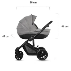 Kinderkraft Kombikinderwagen Prime Lite Grau -Babyprodukte Geschäft 72ad172d161a2afdf149812ee4138eae