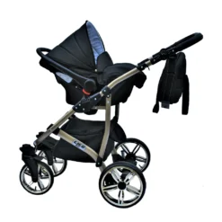 LUXUS Kombi Kinderwagen 4 In 1 Komplettset Mit Isofix-Basisstation Und Vollgummireifen - Schwarz/gold 12 LUXUS Kombi Kinderwagen 4 In 1 Komplettset Mit Isofix-Basisstation Und Vollgummireifen - Schwarz/gold -Babyprodukte Geschäft 72d77b38be96027824658b05b1f9be81