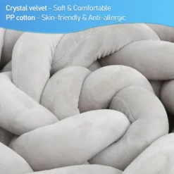 Lospitch 3M Baby Nestchen Bettschlange Babyschlafhilfe Kinder Baby Stereotypes Kissen Grau -Babyprodukte Geschäft 72df01a9b2860a9aff20960957040e74 1