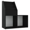 VidaXL Kinder-Bücherregal Schwarz 71x30x78,5 Cm Holzwerkstoff