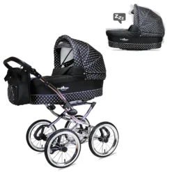 Bergsteiger Venedig Nostalgie / Retro Kinderwagen, 3-in-1 Kombikinderwagen, Megaset 10-teilig Inkl. Babyschale, Babywanne, Sportwagen Und Zubehör -Babyprodukte Geschäft 74f7e5cb1849f251cb90bb8e45200196