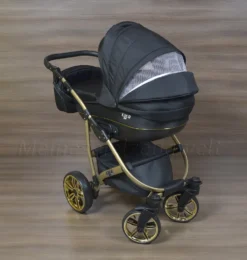 LUXUS Kombi Kinderwagen 3 In 1 Komplettset - Schwarz/gold R7 Gestell Gold -Babyprodukte Geschäft 7503b7ab4da7f6b3b81aa3eb1686d23e