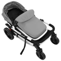 VidaXL 2-in-1 Buggy/Kinderwagen Aluminium Grau Und Schwarz -Babyprodukte Geschäft 779e21040f171fea1290c5cb775d3a5d