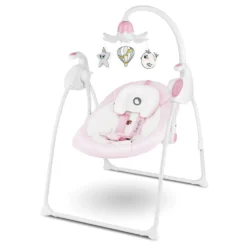 Lionelo Robin Baby Wippe Babyschaukel Elektrisch Mit Liegefunktion Von 0 Bis 9 Kg Moskitonetz Melodien Spieluhr Rosa -Babyprodukte Geschäft 798489d7699eea45b860ede95668483d