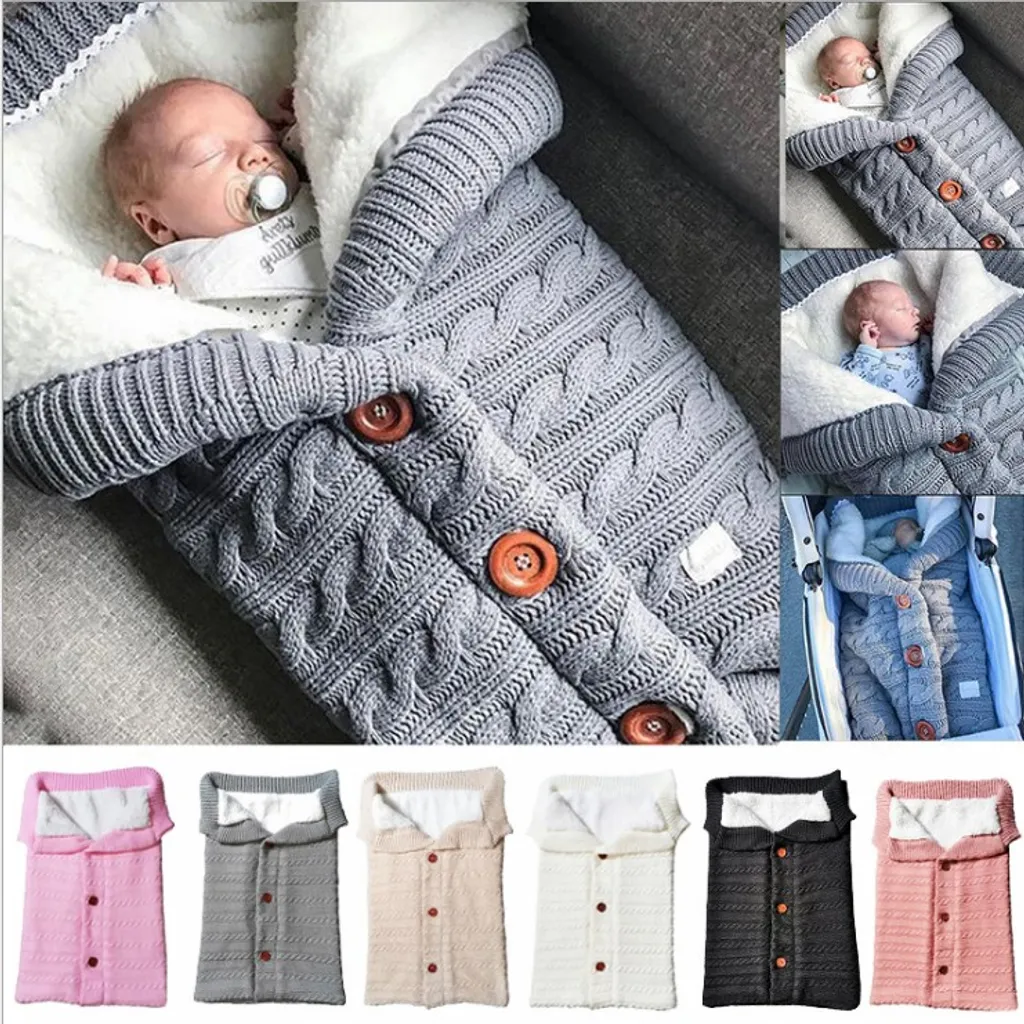 Baby Schlafsack Für Kinderwagen Winter Gestrickt Schlafsack Süße Samt Warme Tasche Pucksack Stricken Wickeln Abnehmbare Ärmel Strick Decke Schlafsack Swaddle Für Babys Neugeboren 0-18 Monat 7 Baby Schlafsack Für Kinderwagen Winter Gestrickt Schlafsack Süße Samt Warme Tasche Pucksack Stricken Wickeln Abnehmbare Ärmel Strick Decke Schlafsack Swaddle Für Babys Neugeboren 0-18 Monat – Bild 7
