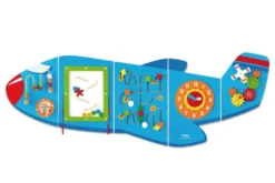 Wandspiel Flugzeug Junior 180 Cm Holz Blau 5-teilig