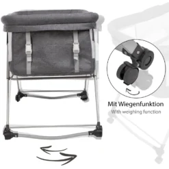ONVAYA® Babyreisebett | Beistellbett Oder Babywiege Mit Matratze | Stubenwagen | Waschbarer Bezug | Bis 20kg | Höhenverstellbar & Zusammenklappbar -Babyprodukte Geschäft 7bc9e8e1dfab9eb13e8af11d068bbd4d