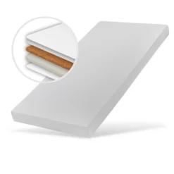 IGLOBAL Babymatratze Kindermatratze Schaum-Kokosnuss Matratze 120x60x6 Cm, Härtegrad H2, Bezug Waschbar Und Abnehmbar, Nach Standard 100