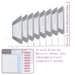 Zehnhase Bettgitter Bettschutzgitter Kinderbettgitter Babybettgitter 120 Cm, Grau, 1 Seite -Babyprodukte Geschäft 7e580bc52d76164201402ae76043d4c3
