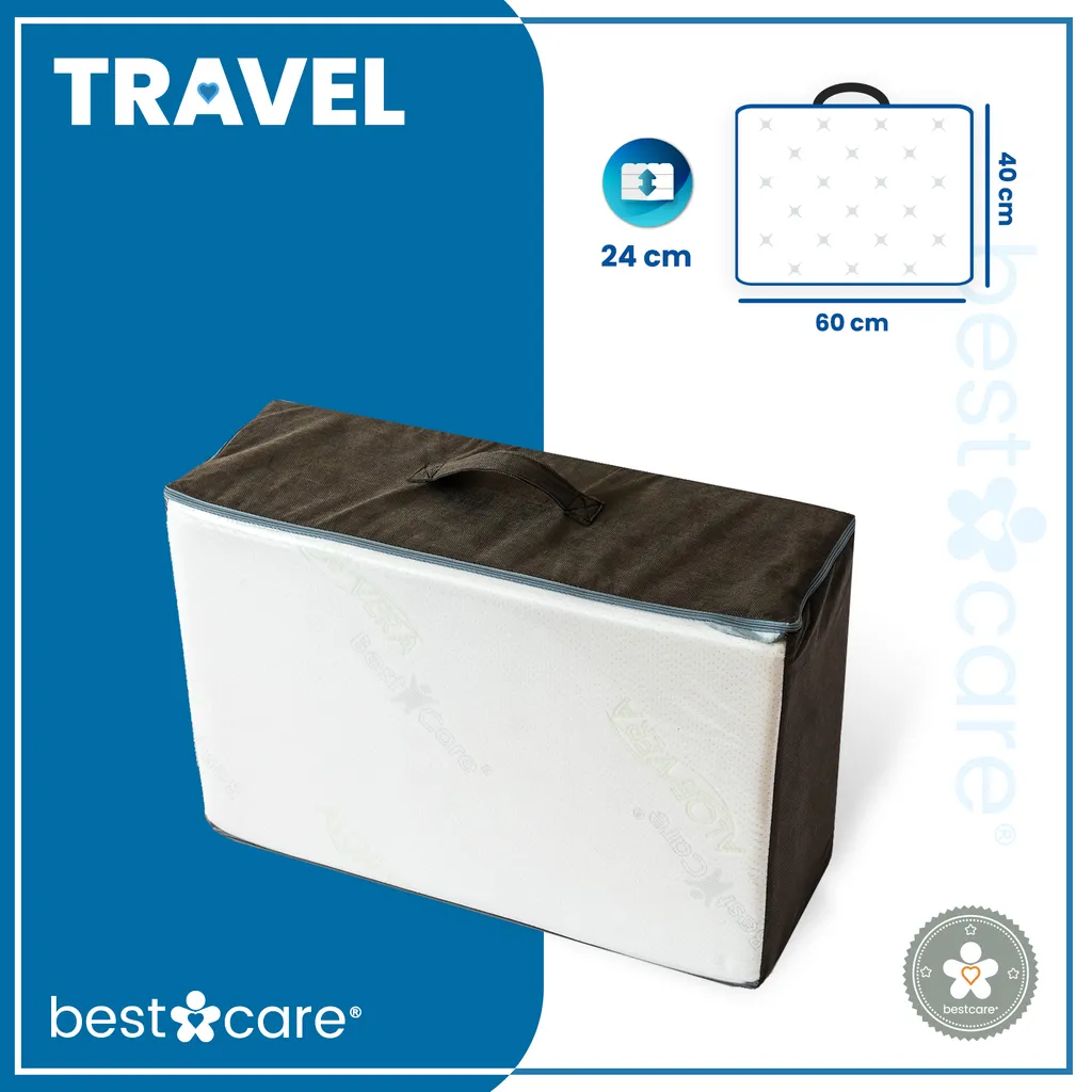 BestCare Reisebettmatratze Klappmatratze Babybett Faltbare Schaumstoffmatratze 60x120 X8cm Matratze Klappbare Matratze Kein Laken Mehr Notwendig Aloe Vera Bezug Atmungsaktiv Mit Lüftungskanälen 4 BestCare Reisebettmatratze Klappmatratze Babybett Faltbare Schaumstoffmatratze 60x120 X8cm Matratze Klappbare Matratze Kein Laken Mehr Notwendig Aloe Vera Bezug Atmungsaktiv Mit Lüftungskanälen – Bild 4