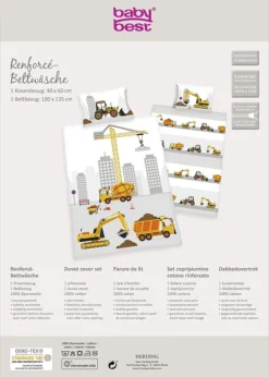 Jana Bettwäsche 100 X 135/40 X 60 Cm, Baustelle -Babyprodukte Geschäft 81fd6bb1dfd6feb744261b6b411ade3c