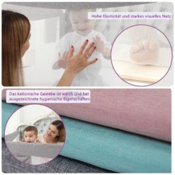 Zehnhase Bettgitter Bettschutzgitter Kinderbettgitter Babybettgitter 200 Cm, Grau, 1 Seite -Babyprodukte Geschäft 82b49f7e3ef90726f3e3a6b0b33066d0