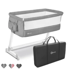 Lionelo Theo 2in1 Reisebett Beistellbett Kinderbett Ab Geburt Bis 9 Kg Grau