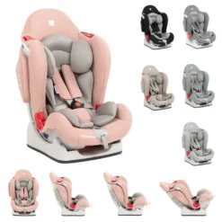 Kikkaboo Kindersitz O'Right Gruppe 0/1/2 (0 - 25 Kg), Rückenlehne Verstellbar Rosa