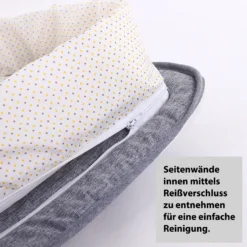 JOYCUTE - 2 In 1 Babynest, Reisebett Bzw. Reisetasche, Faltbare Krippe, Nestchen, Grau -Babyprodukte Geschäft 889fe315fcde1a7be134be0e11468cd1