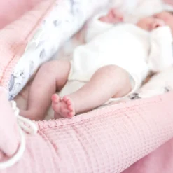 Babynest Neugeborene Nestchen Baby 90x50 Cm - Kokon Handmade Zweiseitig Aus Baumwolle Waffel Mit Babynestchen Wilde Rose Rosa -Babyprodukte Geschäft 88be8736855f2b6a304e50363848bd53