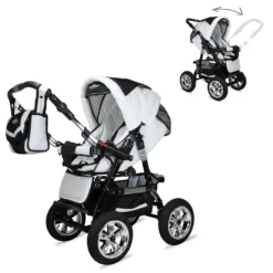 Bergsteiger Milano Kinderwagen, 3-in-1 Kombikinderwagen, Megaset 10-teilig Inkl. Babyschale, Sportwagen Und Zubehör -Babyprodukte Geschäft 89d975fa956c5f879c0602d1d9f2b71c
