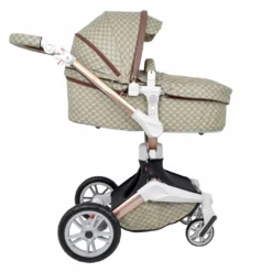Daliya® TURNIYO 360° Premium 2in1 Kinderwagen Mit Sportsitz & Babywanne Buggy Kombikinderwagen (Braun Mit Motiv) -Babyprodukte Geschäft 8b6347821552e17130da3ca6207f47f6