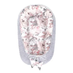 Warmes Nestchen Baby 90x50 Cm - Kuschelnest Neugeborene Nestchen Winter / Herbst Kokon Babynest Wilde Rose Grau -Babyprodukte Geschäft 8d76729617a00cb4a0f6a399b805ca61