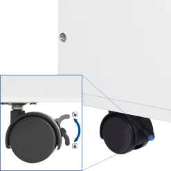 SONGMICS Kinderregal Mit 3 Fächern Kinderzimmerregal Spielzeugregal Kinder Bücherregal Und Herausziehbarer , Spielzeugkiste Mit Rollen, Für Kinder, Weiß GKR41WT -Babyprodukte Geschäft 9143f1cf0a4aa86faeba24dbce7ffb86