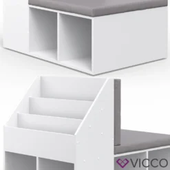 Vicco Kinderregal Onix Weiß 97,1 X 78,4 X 66,8 Cm Holzwerkstoff -Babyprodukte Geschäft 92ee78568c985308b1c0f5994c77140f